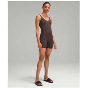 Lululemon Align Bodysuit Shorts 6" Espresso Onesie